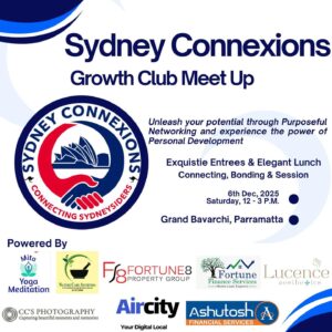 Proud Sponsor of Sydney Connexions – Growth Club Meet-Up